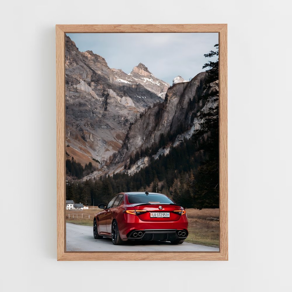 Poster Virée Épique – affiche Alfa Romeo (vue 4)